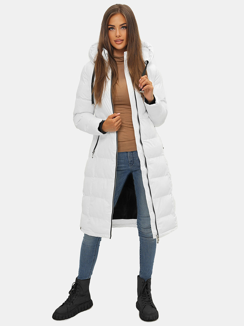 Dámská Bunda Bílá OZONEE JS/M736/281Z