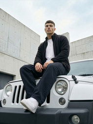 Pánská Mikina Černá OZONEE JS/HH016/3