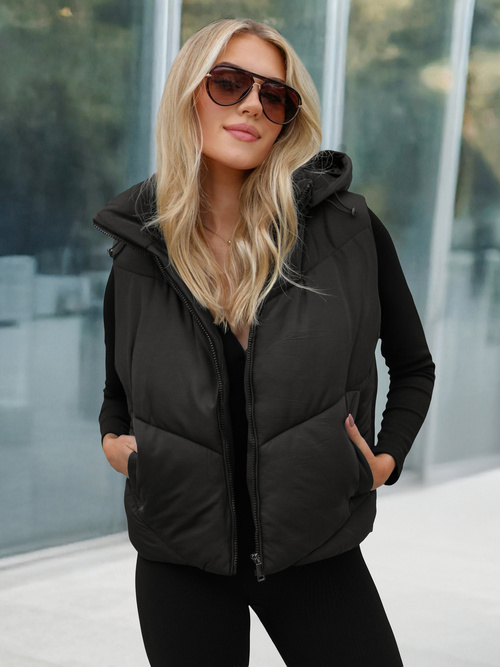 Dámská Vesta Černá OZONEE JS/16M9291/392