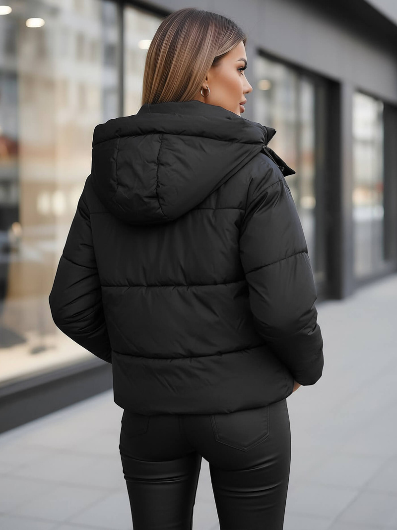 Dámská Bunda Černá OZONEE JS/16M9188/392Z