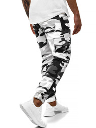 Pánské Kalhoty Jogger Černobílé OZONEE A/404