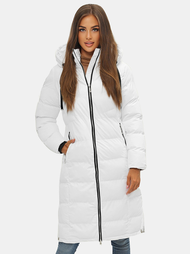 Dámská Bunda Bílá OZONEE JS/M736/281Z