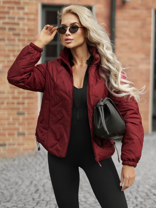 Dámská bunda burgundská OZONEE JS/16M9315/06Z
