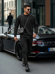 Pánská Mikina Černá OZONEE JS/8B1953/3