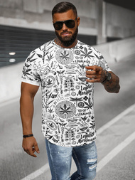 Pánské Tričko Bílý OZONEE O/P1347