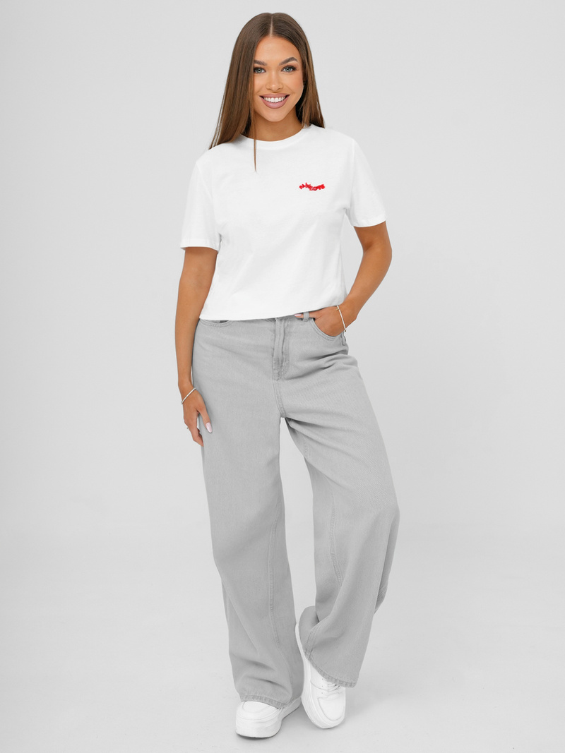 Dámské Tričko Bílé OZONEE JS/R61658