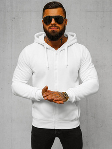 Pánská Mikina Bílá OZONEE JS/2008Z