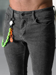 Pánské Džíny Grafitové OZONEE NB/MP0191G