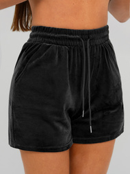 Dámská velurová tepláková souprava černá OZONEE JS/35C1616/3