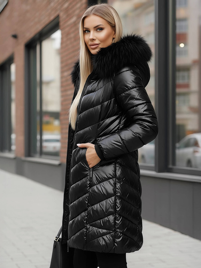 Dámská bunda černá OZONEE JS/16M9100/392Z