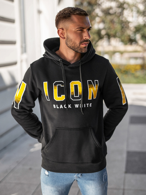 Pánská Mikina Černá OZONEE JS/8B1739/3