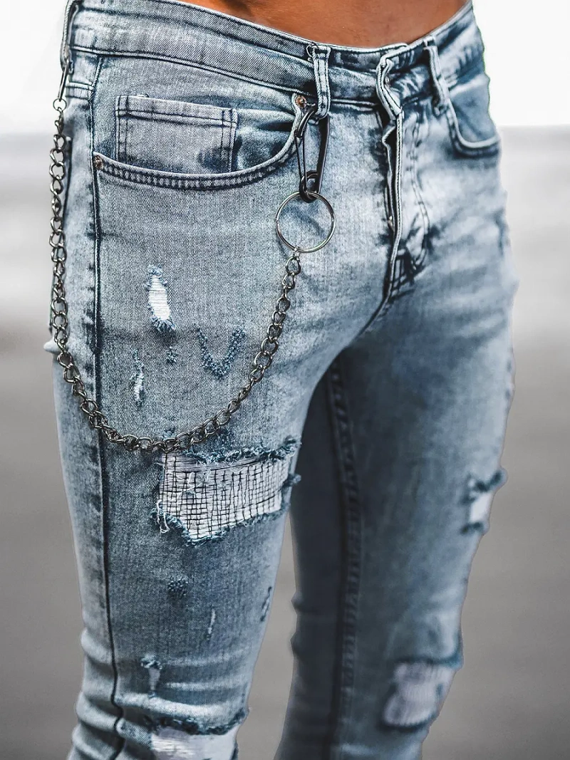 Pánské Džíny Světle-Modré OZONEE DP/214