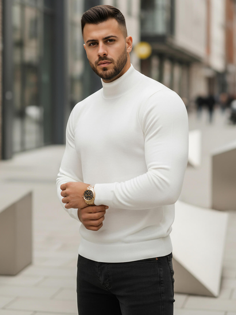 Pánský Svetr Bílé OZONEE V/V24503