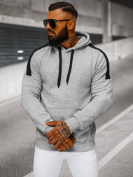 Pánská Mikina Šedé OZONEE JS/8B1318/2