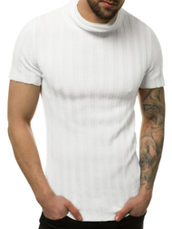 Pánský Svetr Bílý OZONEE L/2294