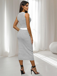 Dámská Souprava Bílo/Černá - Top a Sukně OZONEE O/CH5801