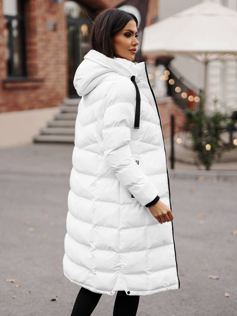 Dámská Bunda Bílá OZONEE JS/M736/281Z