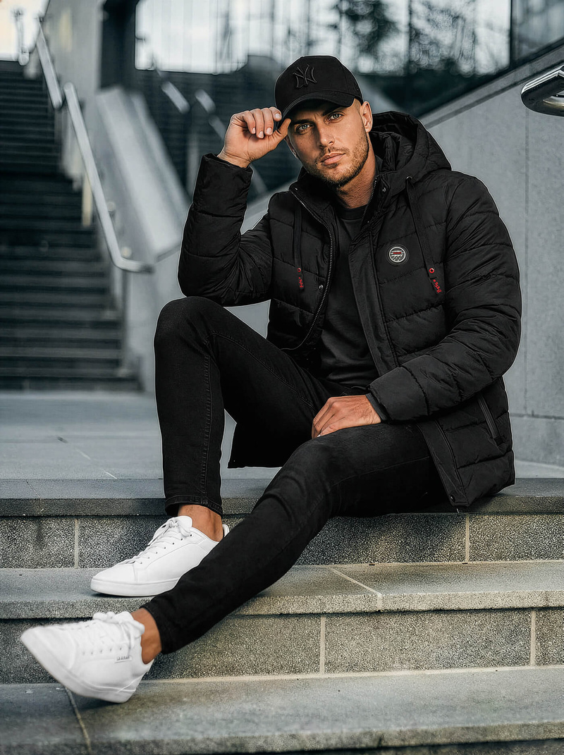 Pánská Bunda Černá OZONEE JS/31M5081/392Z