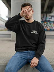 Pánská Mikina Černá OZONEE JS/65B3918/3Z