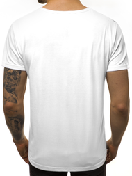 Pánské Tričko Bílé OZONEE JS/KS1976