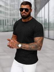 Pánské Tričko Černé OZONEE O/QQ1388