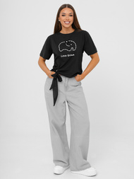 Dámské Tričko Černé OZONEE JS/RJ77247