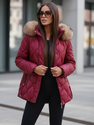 Dámská Bunda Vínová OZONEE JS/5M3226/1Z