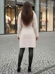 Dámský Kabát Béžový OZONEE JS/53M5200/155Z