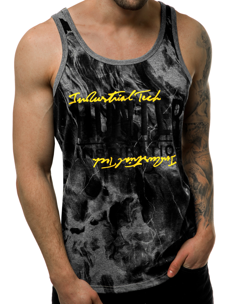 Pánské Tílko Grafitové OZONEE JS/SS11033