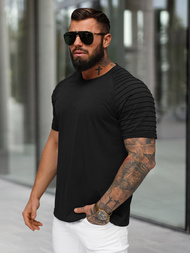 Pánské Tričko Černé OZONEE JS/8T88/3Z