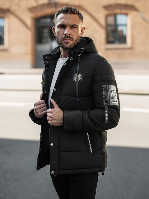 Pánská Bunda Černá OZONEE JS/57M7503/392Z