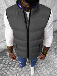 Pánská Vesta Šedá OZONEE N/7131