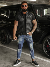 Pánská Vesta Černá OZONEE JS/16M9333/392BZ