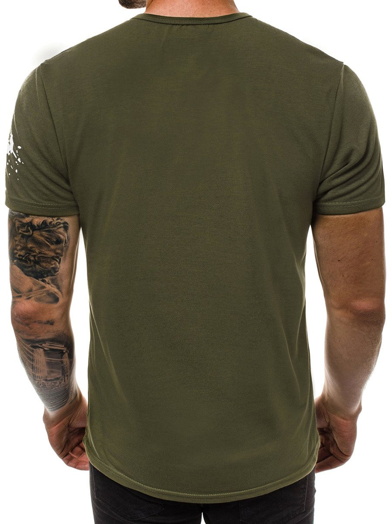 Pánské Tričko Zelené OZONEE JS/SS100730Z