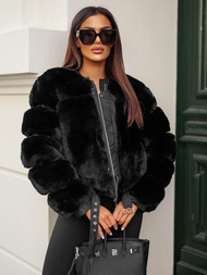 Dámská Bunda Černá OZONEE JS/11Z8080Z