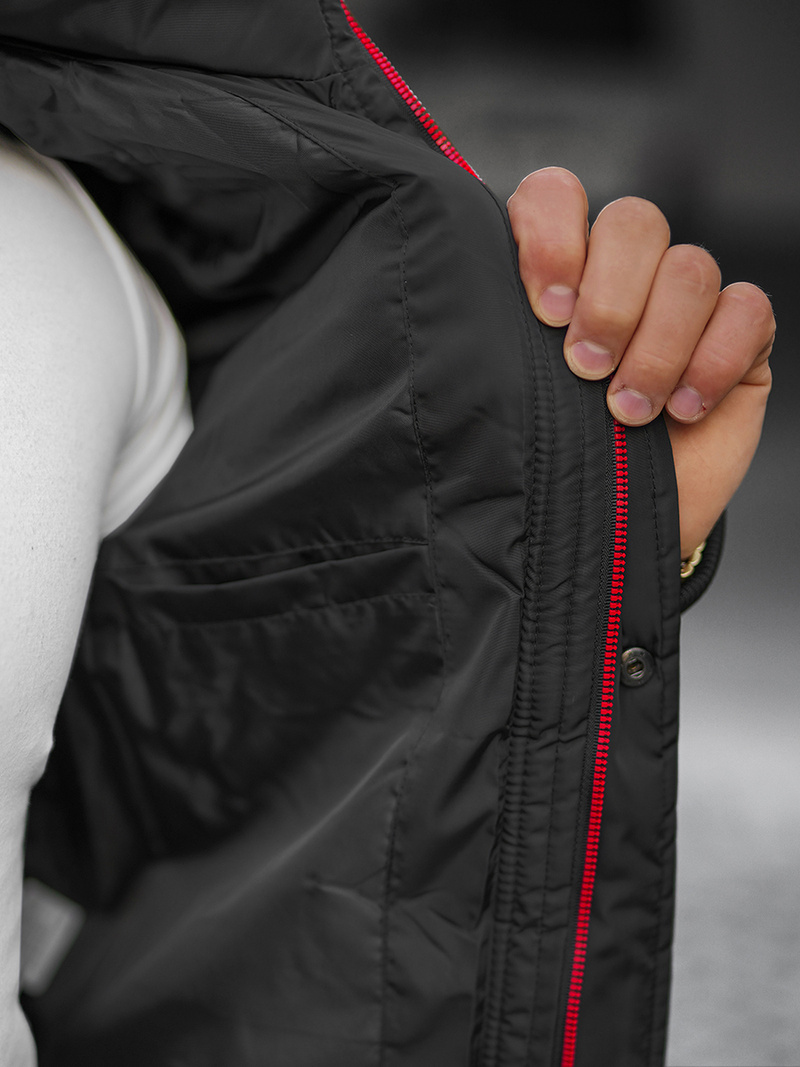 Pánská Bunda Černá OZONEE JB/JP1185Z