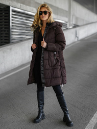 Dámská Zimní Bunda Čokoláda OZONEE JS/16M9302/158