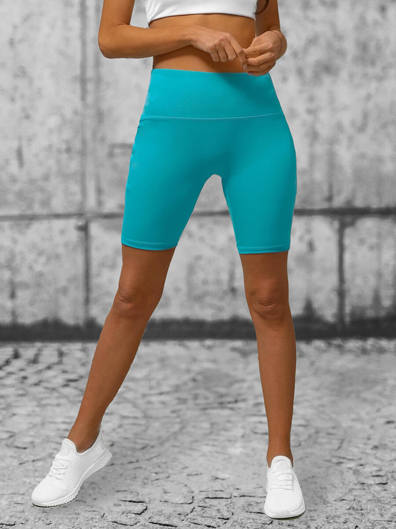 Krátké dámské legíny tyrkysové OZONEE O/YY9232A