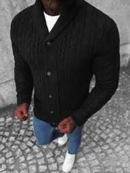 Pánský Svetr Černý OZONEE NB/MM6017/4