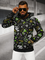 Pánská Mikina Černá OZONEE JS/8B1186/3