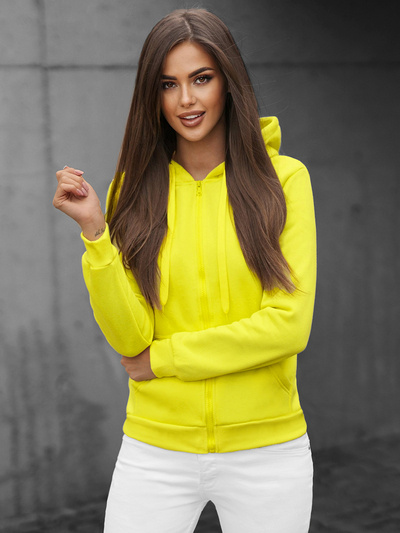 Dámská Mikina Žlutá neon OZONEE JS/W03Z