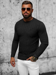 Pánský Svetr Černý OZONEE O/ZZ190126