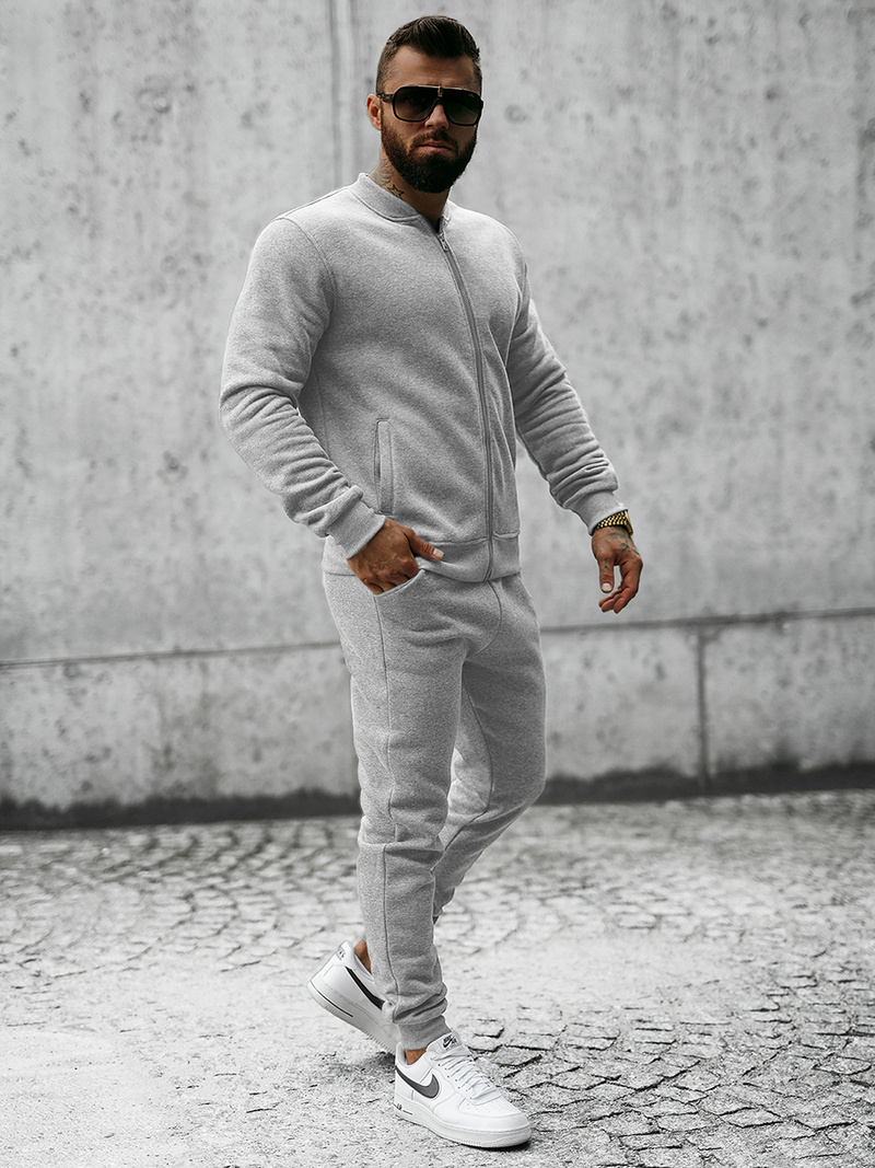 Pánská Tepláková Souprava Šedá OZONEE JS/8C76/2