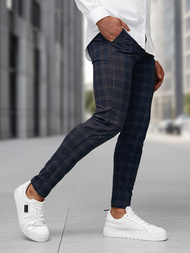 Pánské Chino Kalhoty Námořnické Modré OZONEE DJ/5632Z