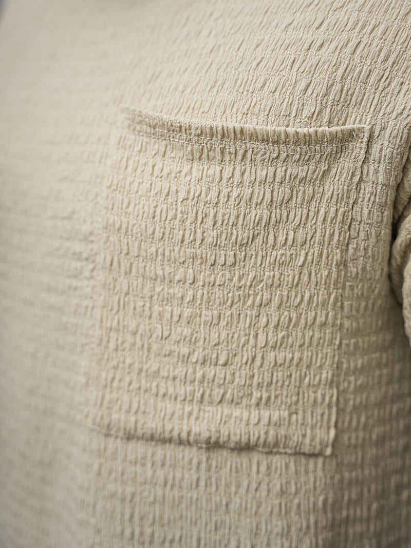 Pánské Tričko Béžový OZONEE O/Y960T