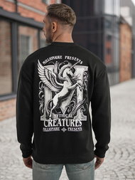 Pánská Mikina Černá OZONEE JS/65B3919/3