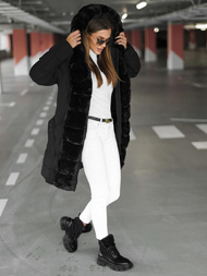 Dámská Bunda Černá OZONEE JS/5M3158/392Z