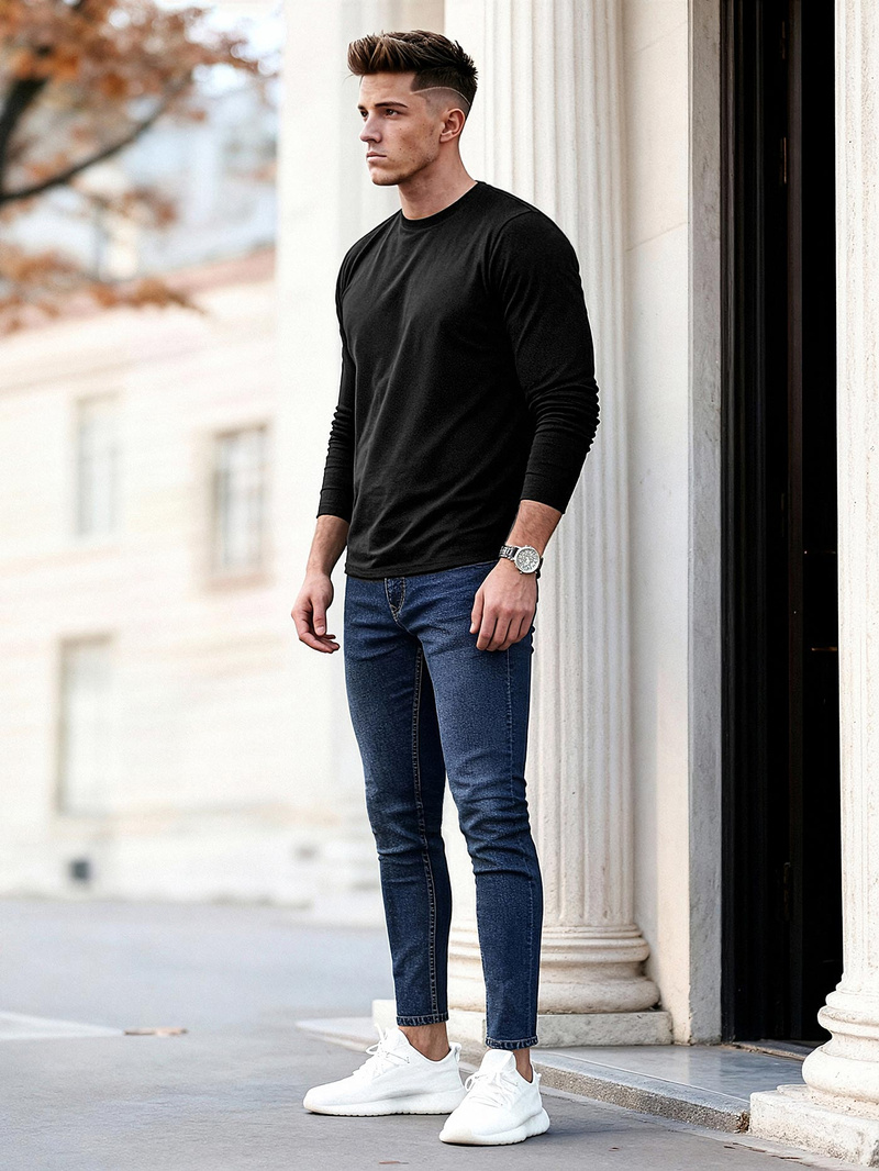 Pánské Džíny Tmavě-Modré OZONEE O/JK2951Z