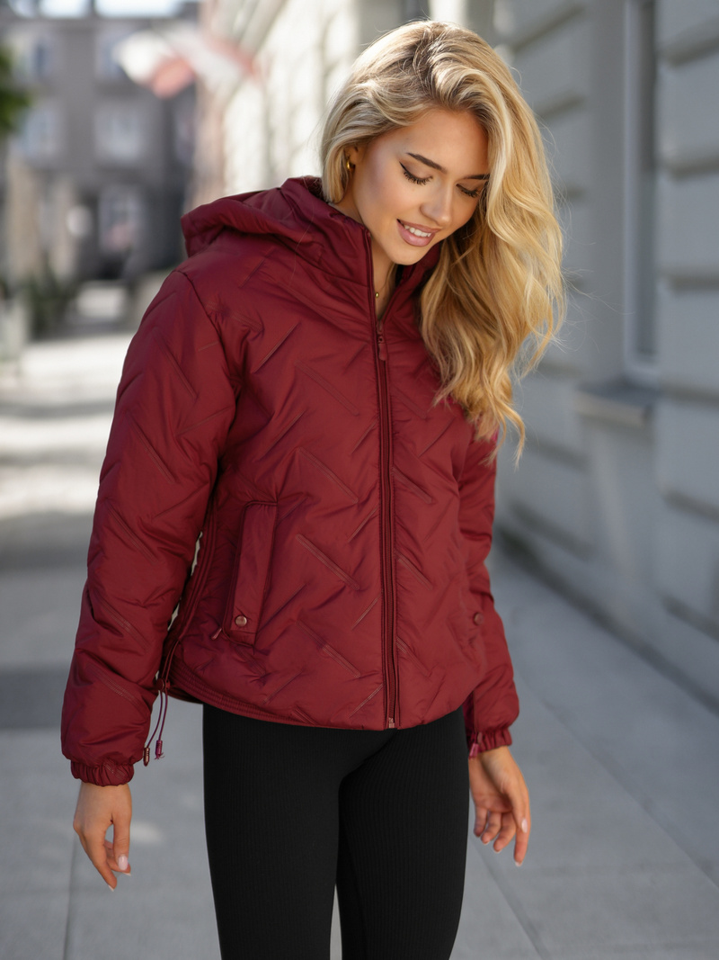 Dámská bunda burgundská OZONEE JS/16M9315/06
