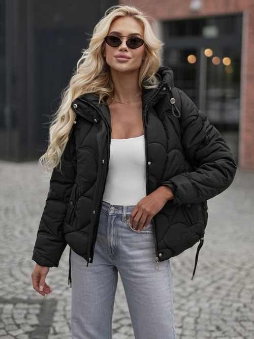 Dámská Bunda Černá OZONEE JS/5M3336/392Z